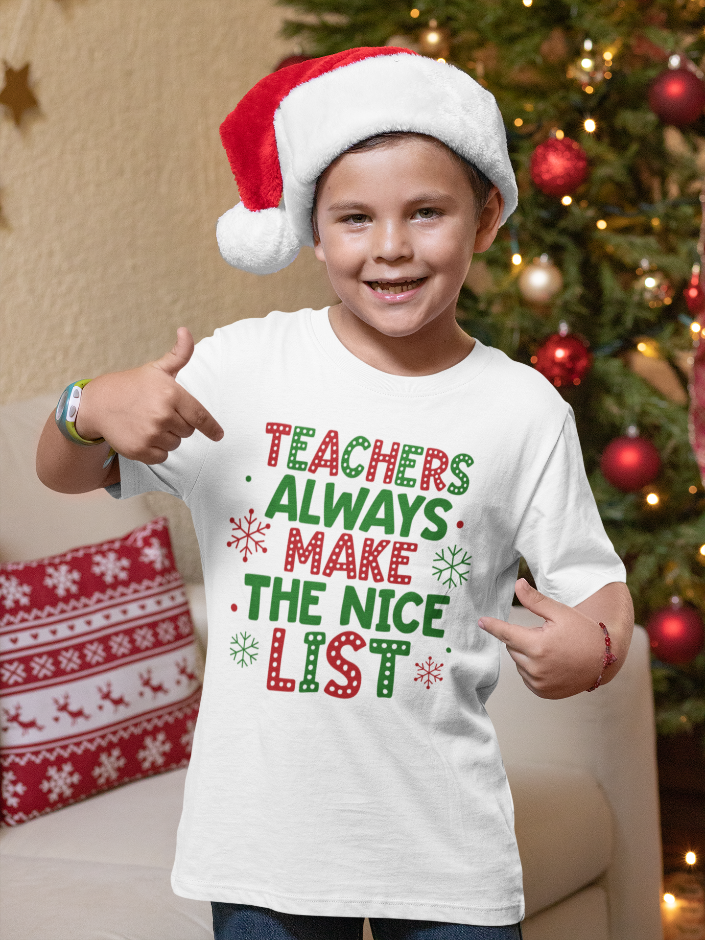 Teachers Always Make the Nice List DTF Transfer FT433