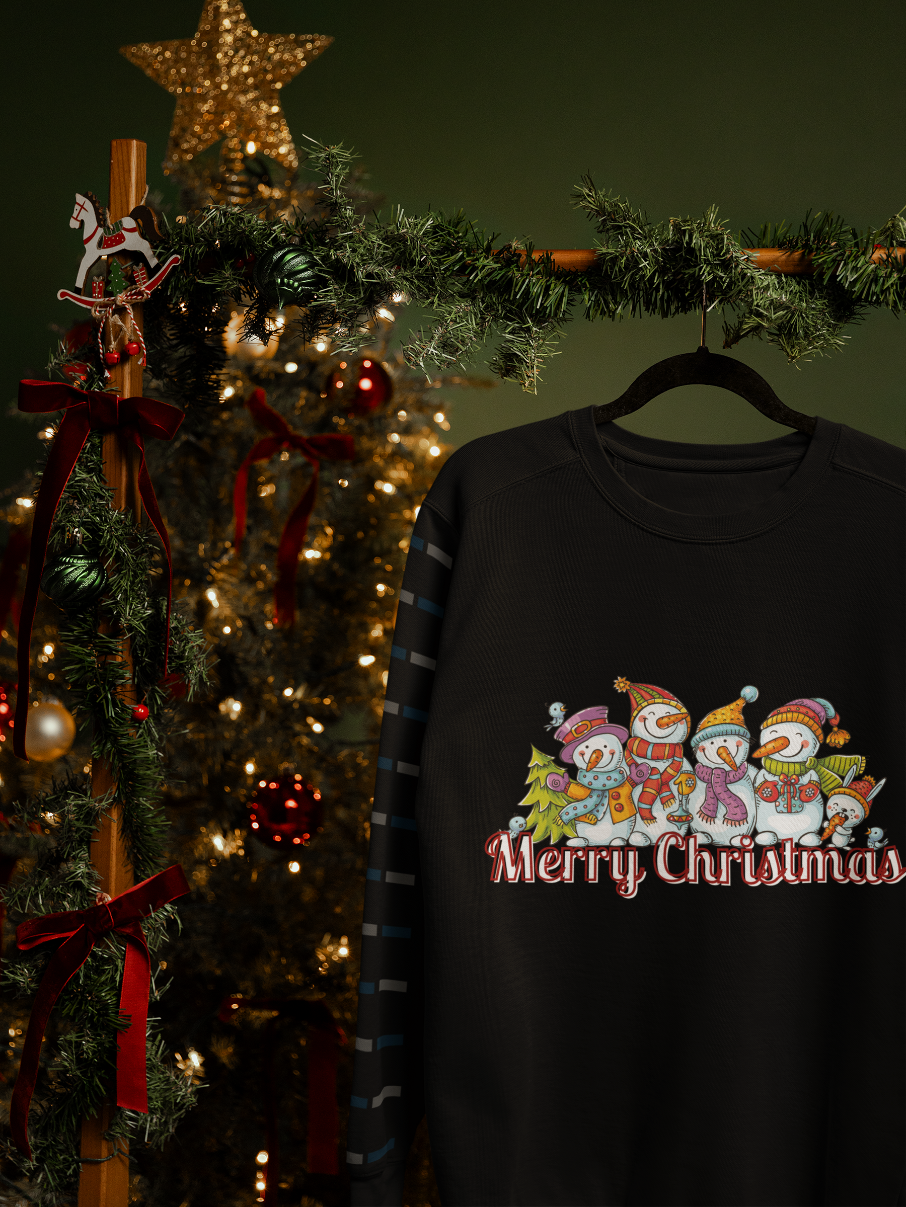 ❄️ Merry Christmas Snowman Family DTF Transfer FT438