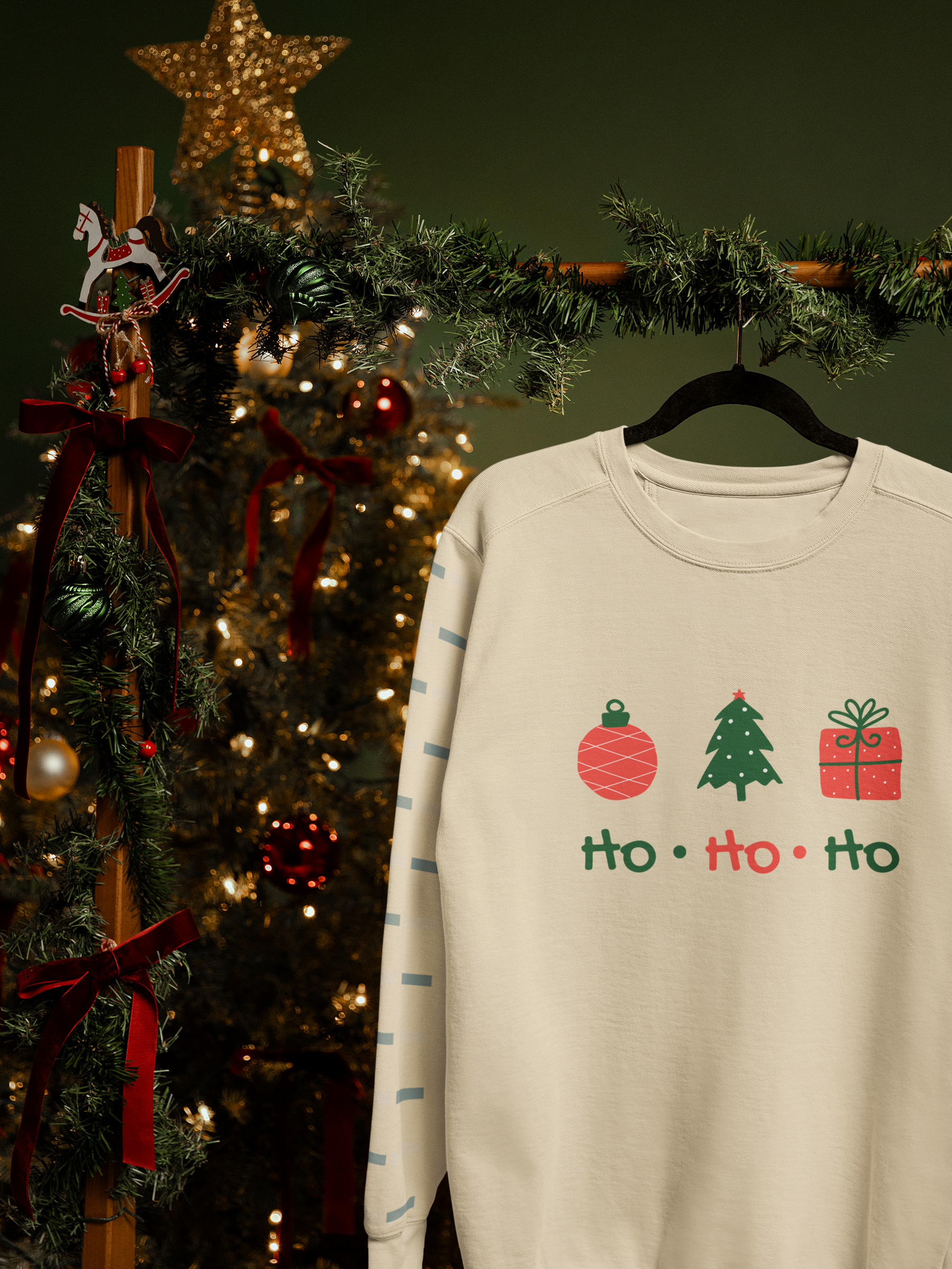 🎄 Ho Ho Ho Christmas Icons DTF Transfer FT439