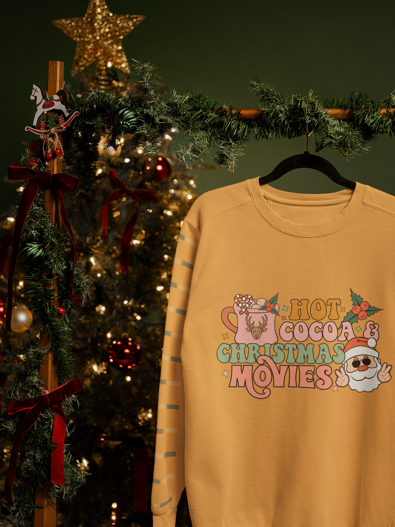 🎄 Hot Cocoa & Christmas Movies  DTF Transfer FT450