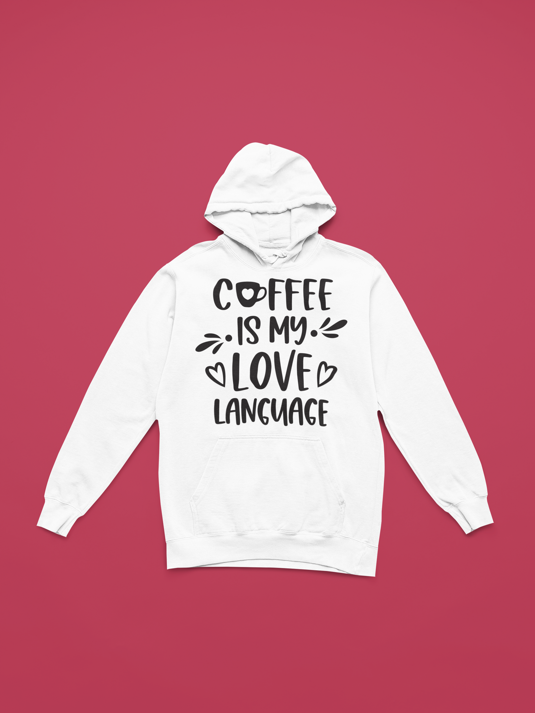 ☕🖤 Coffee Is My Love Language – Minimal Typography | DTF Transfer FT943