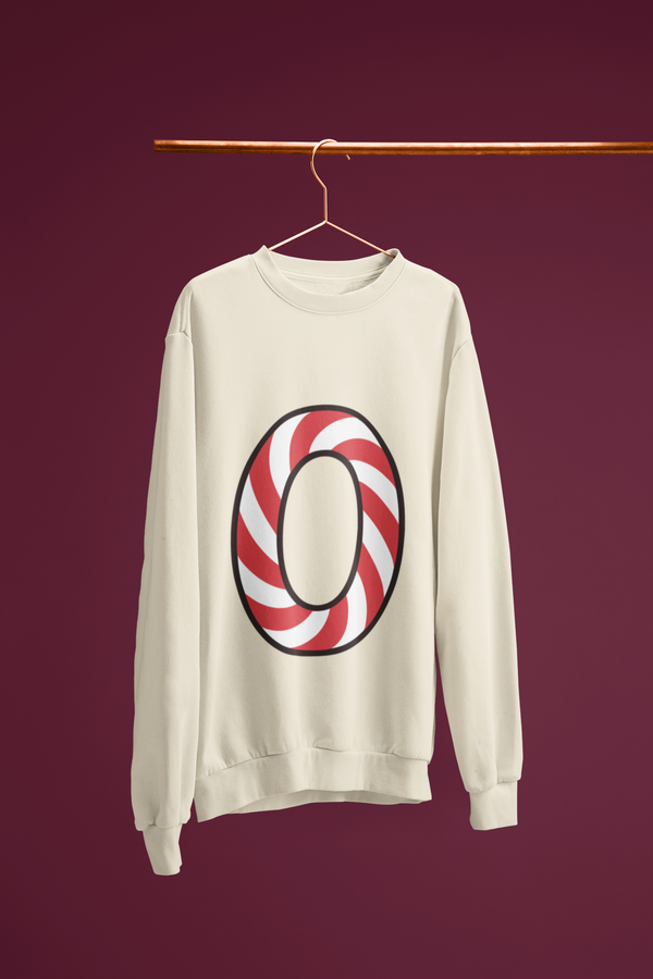 🍬 “0” – Zero – Red & White Swirl Pattern Numeric | DTF Transfer FT1030