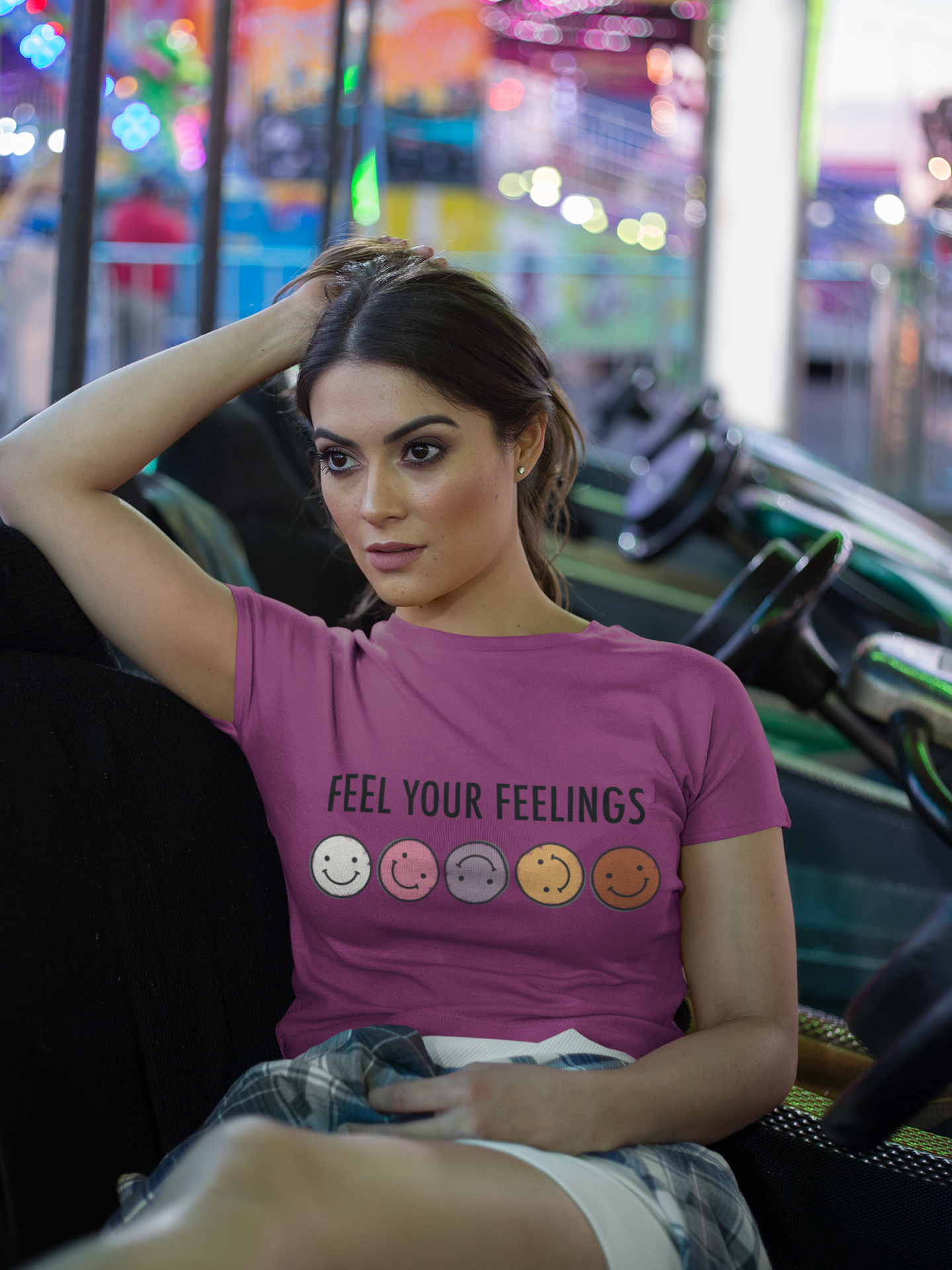 🎨 Feel Your Feelings Black Design DTF Transfer FT345