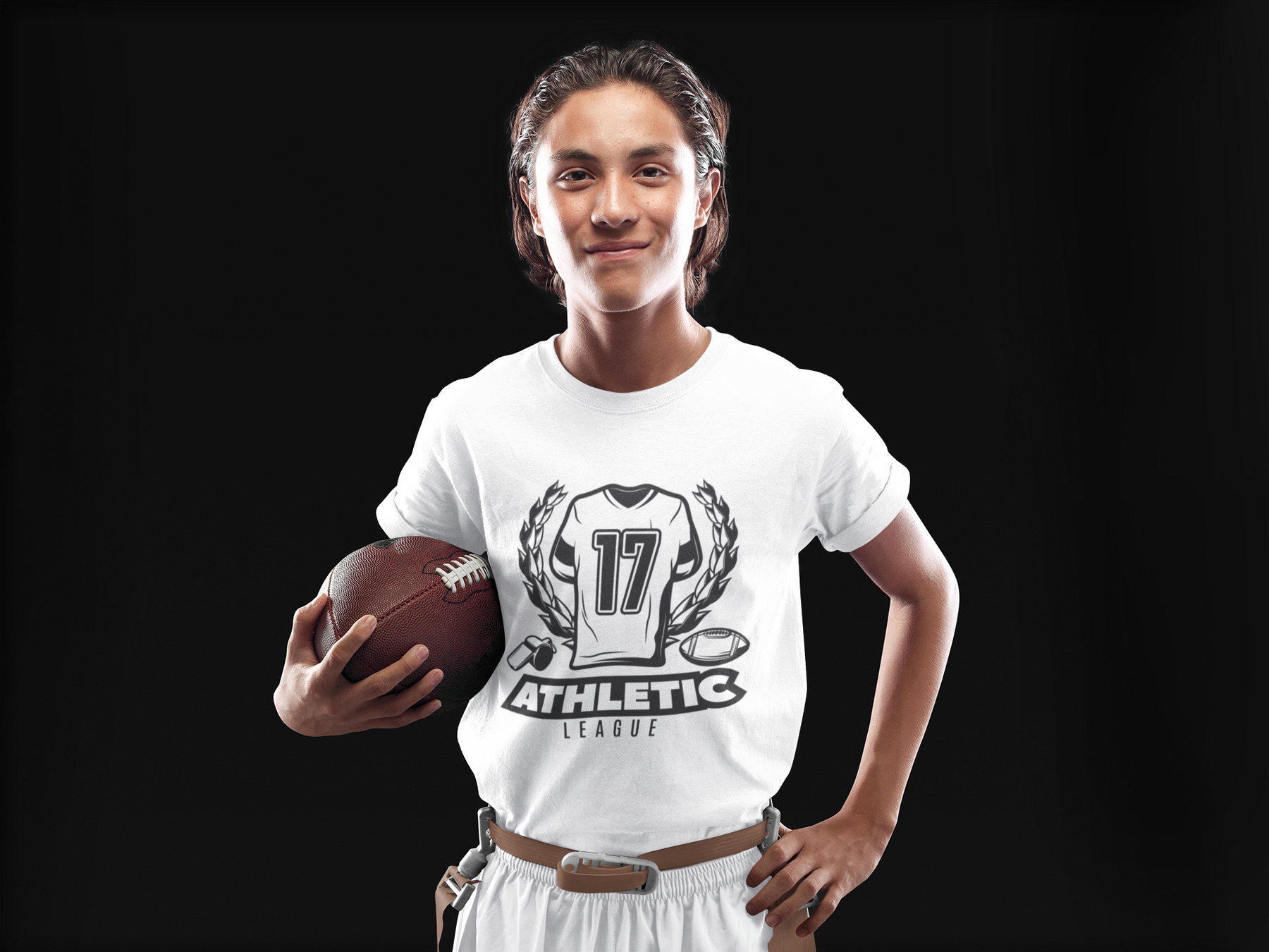 Athletic League – American Football Jersey Emblem Design DTF Transfer FT1216