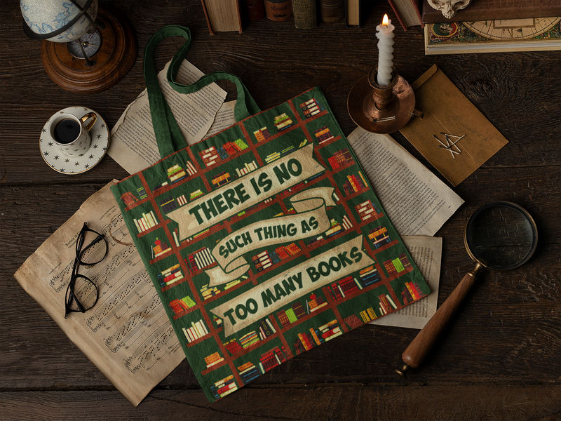 📚✨ There Is No Such Thing As Too Many Books | Book Lover DTF Transfer FT742