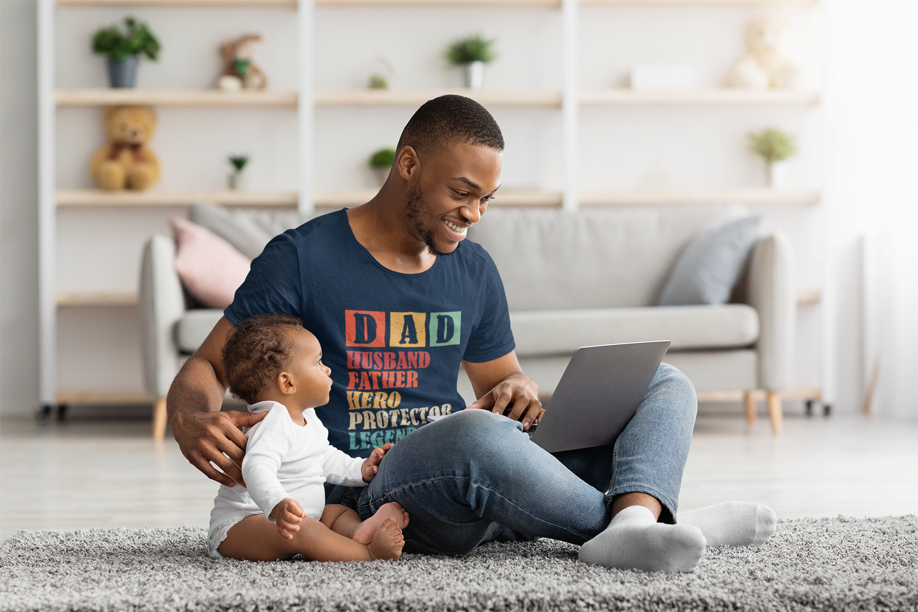 💪 Dad • Husband • Father • Hero • Protector • Legend DTF Transfer  FT167