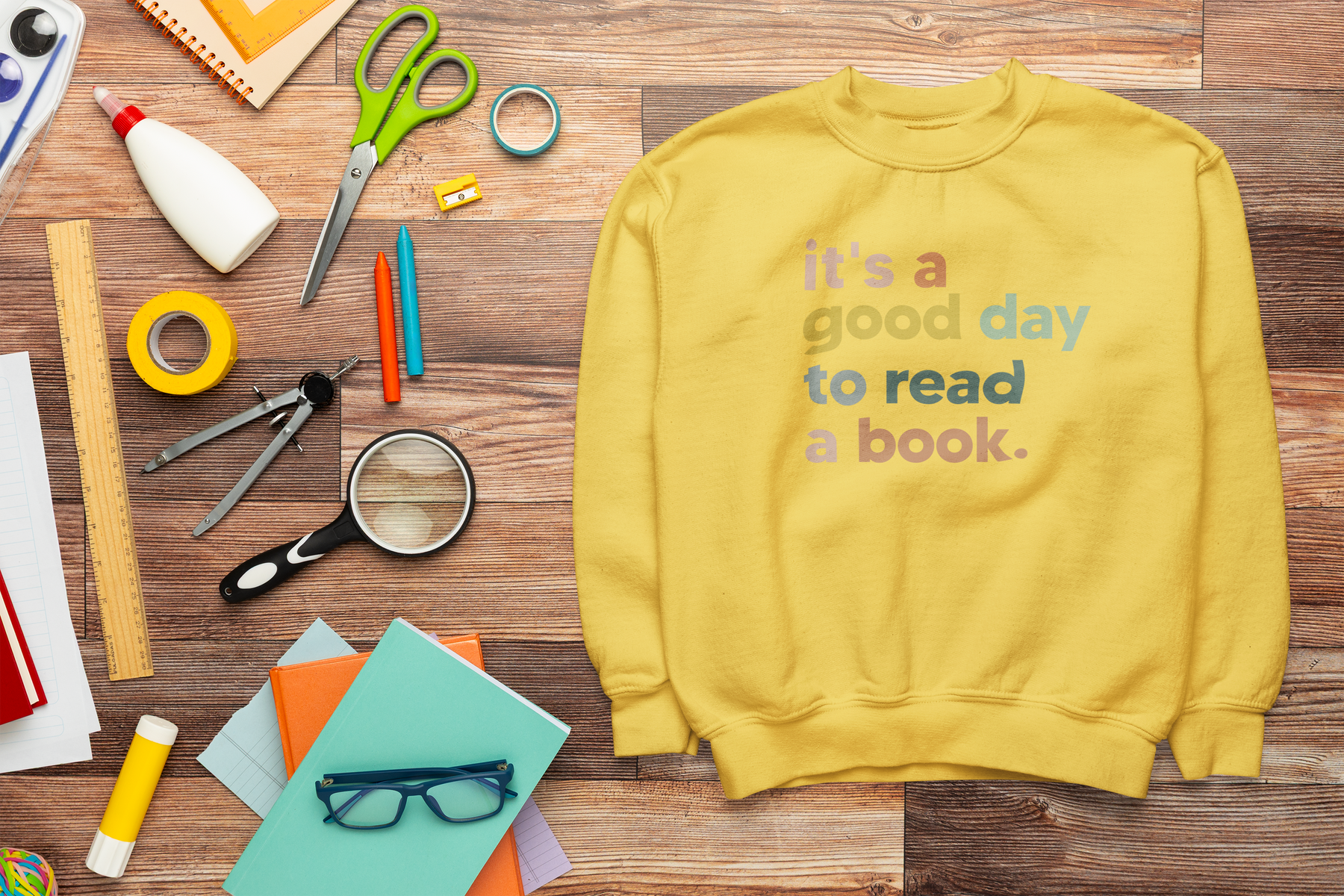 📚 It’s a Good Day to Read a Book | Positive DTF Transfer FT825