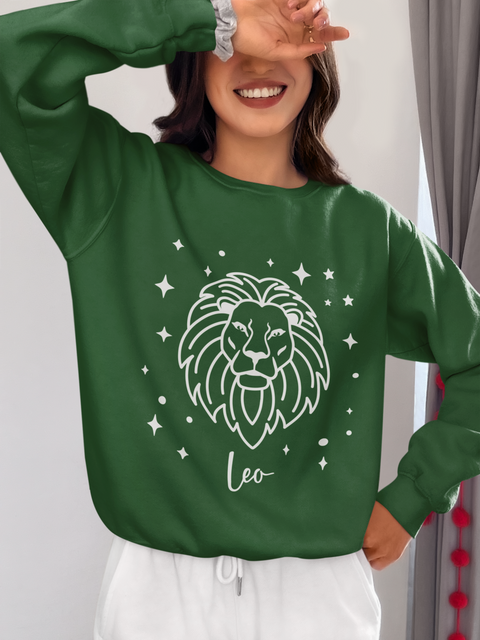 ♌🦁 Leo Zodiac – Sovereign Presence DTF Transfer FT907