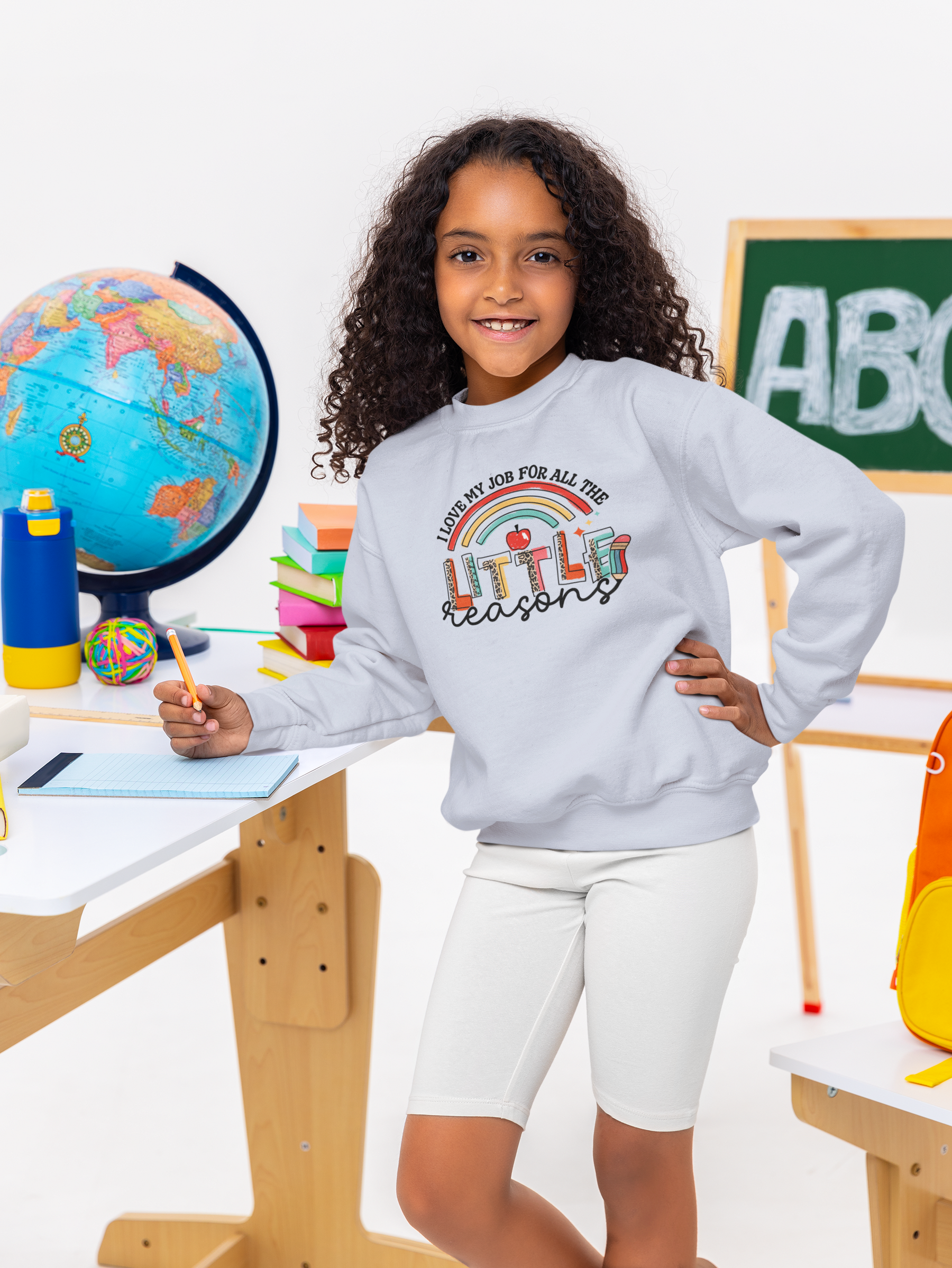 🍎 "Little Learner" | Back-to-School Rainbow Design DTF Transfer FT326