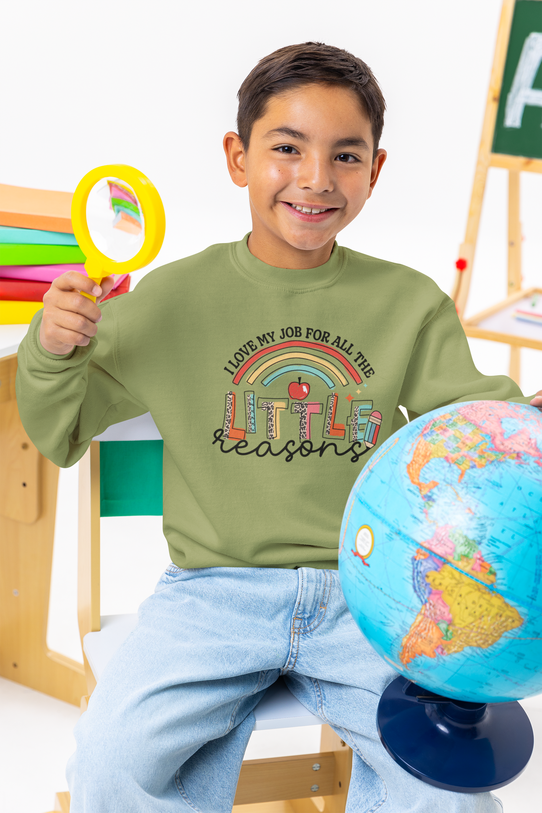 🍎 "Little Learner" | Back-to-School Rainbow Design DTF Transfer FT326