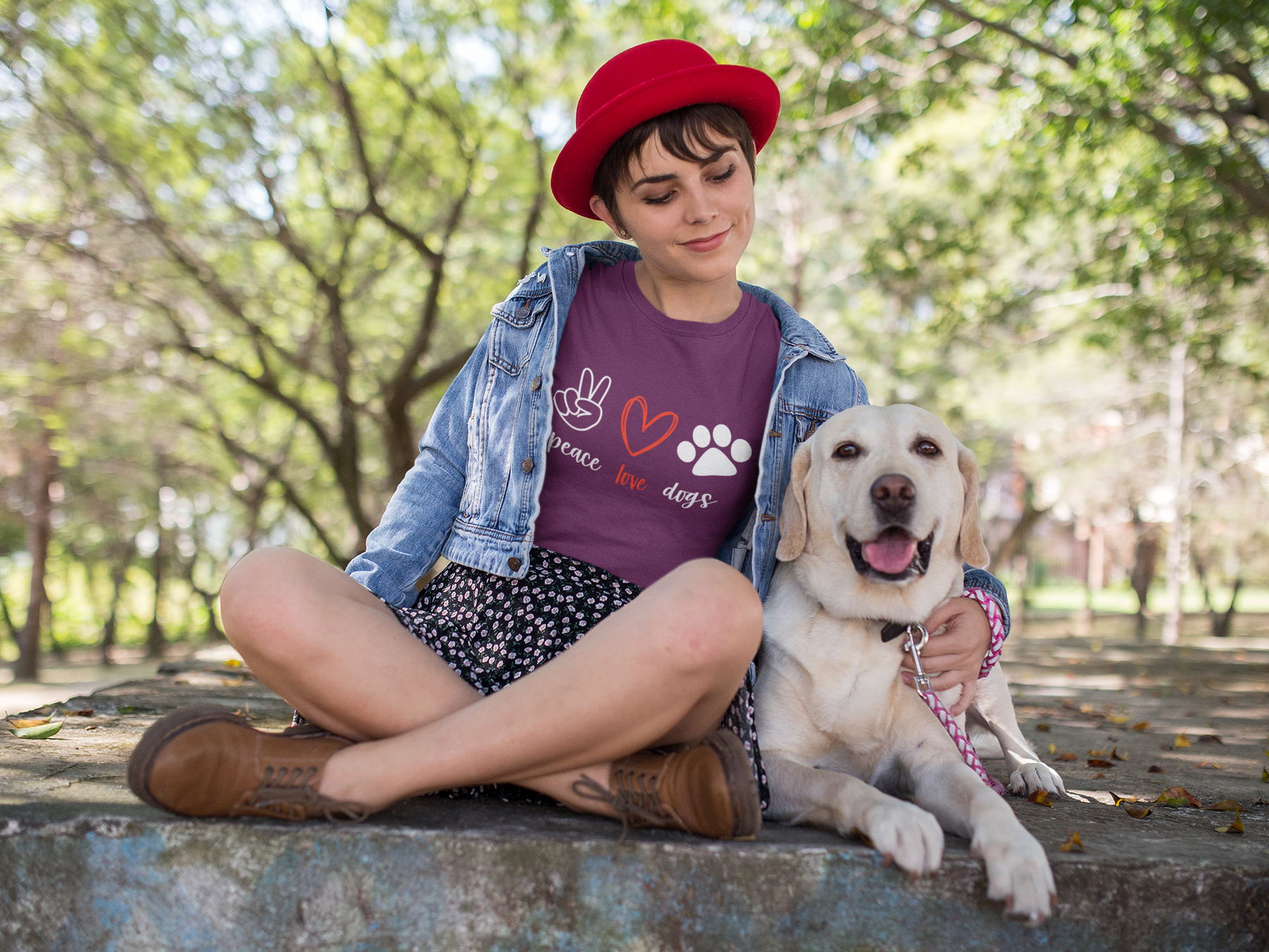 ✌️❤️🐾 Peace Love Dogs Design DTF Transfer FT397