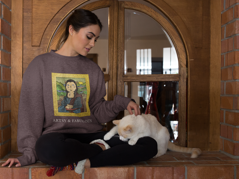 🖼️ The Meow-na Lisa Design DTF Transfer FT431