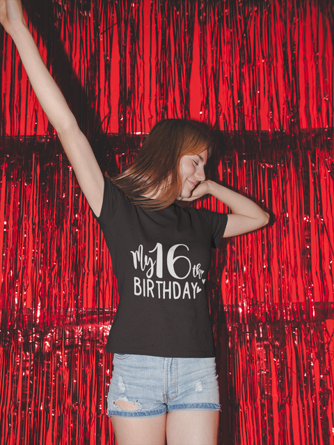 🎉🤍 My 16th Birthday – Celebration DTF Transfer FT627