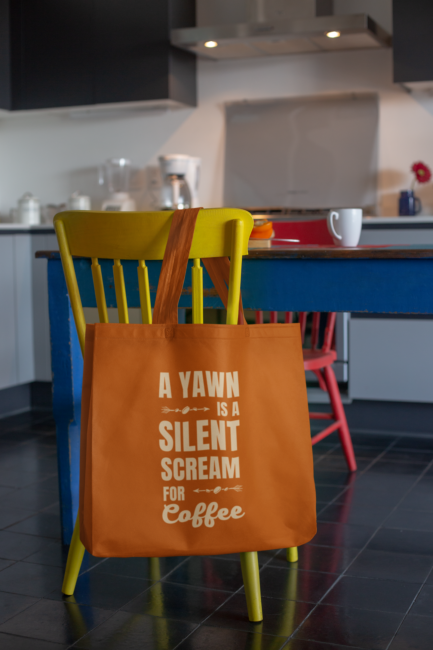 ☕😴 “A Yawn Is a Silent Scream for Coffee” DTF Transfer FT530