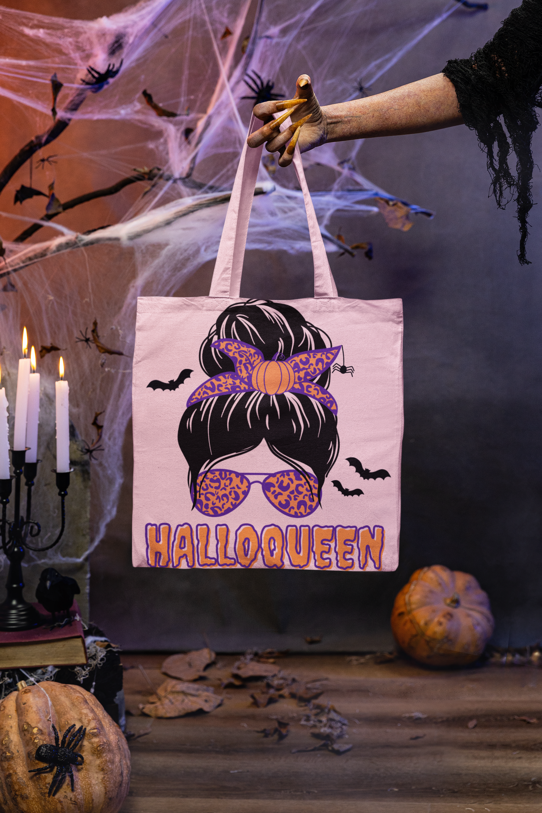 🎃👑 HalloQueen Black Design DTF Transfer FT310