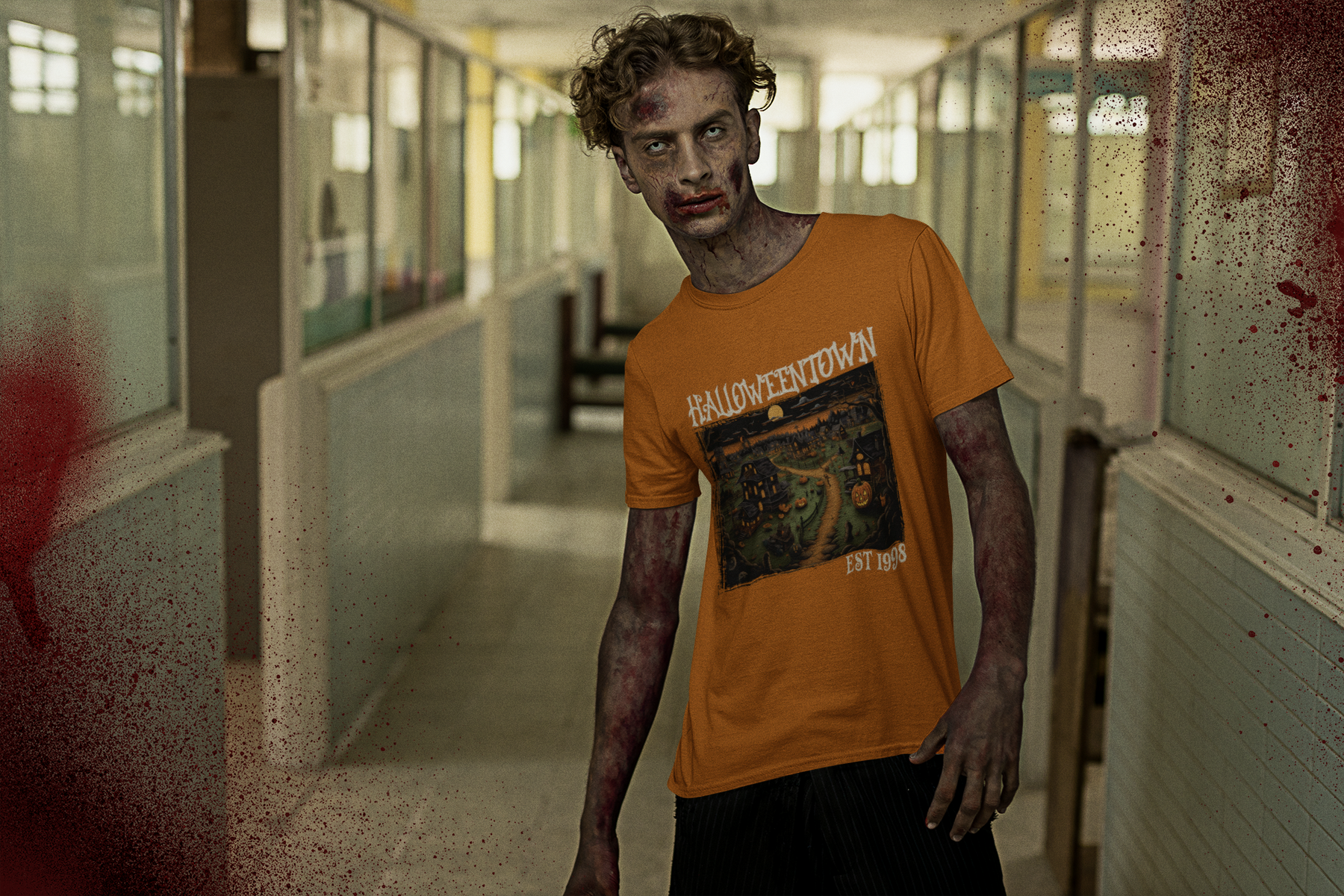 🎃🕸️ Halloween Town Art Series Design DTF Transfer FT288