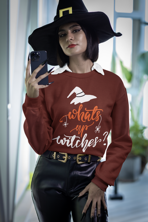 🎃🕷️ What’s Up Witches? – Halloween DTF Transfer FT629