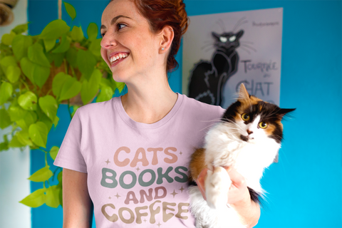 Cats Books and Coffee FT72