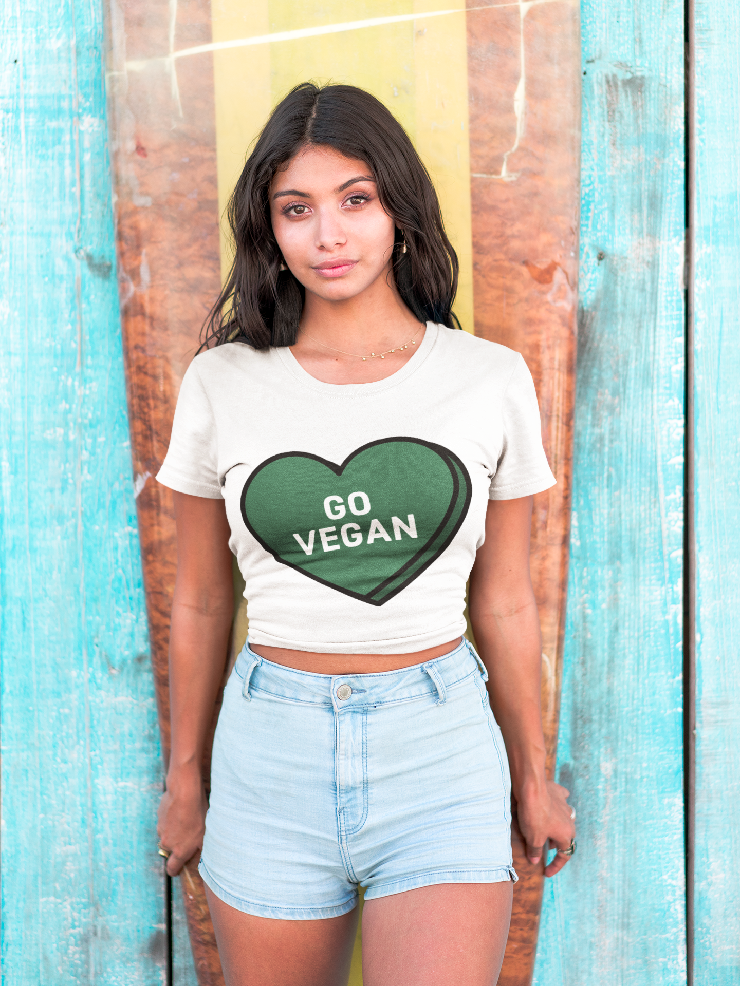 💚 Go Vegan | Heart Statement DTF Transfer FT693