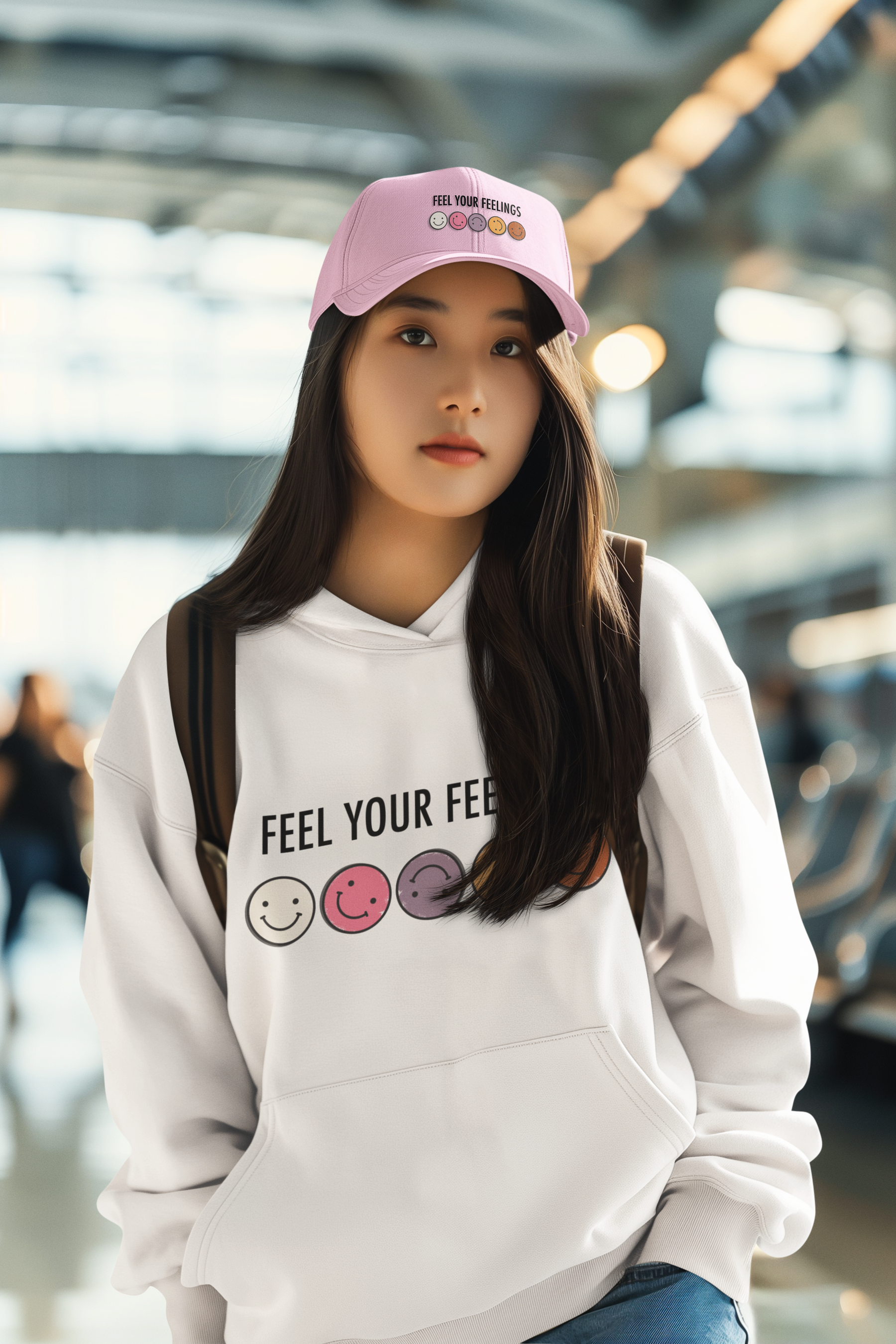 🎨 Feel Your Feelings Black Design DTF Transfer FT345