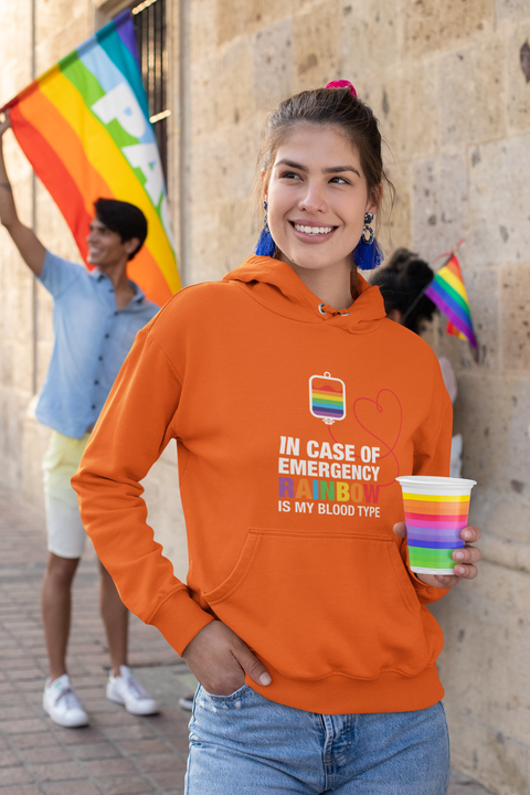 🏳️🌈 In Case of Emergency – Rainbow Is My Blood Type | Pride DTF Transfer FT700