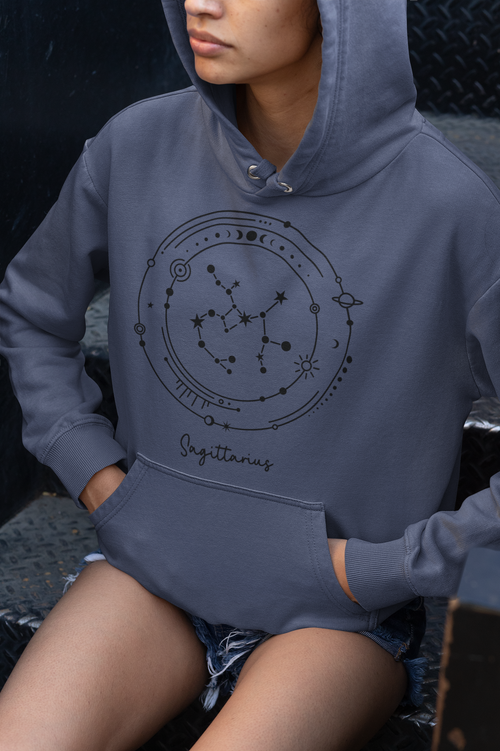 ♐ Sagittarius – Celestial Symbol | Minimal Astrology DTF Transfer FT787