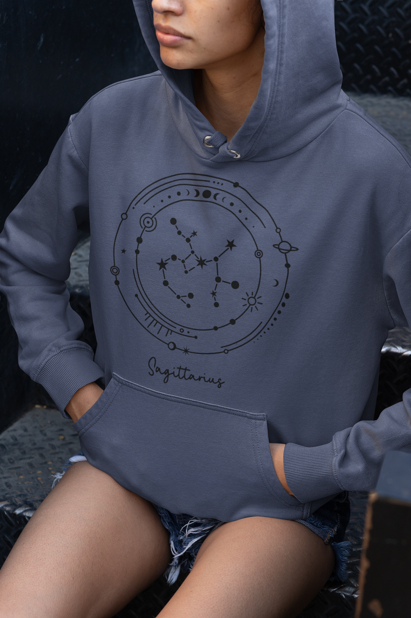 ♐ Sagittarius – Celestial Symbol | Minimal Astrology DTF Transfer FT787