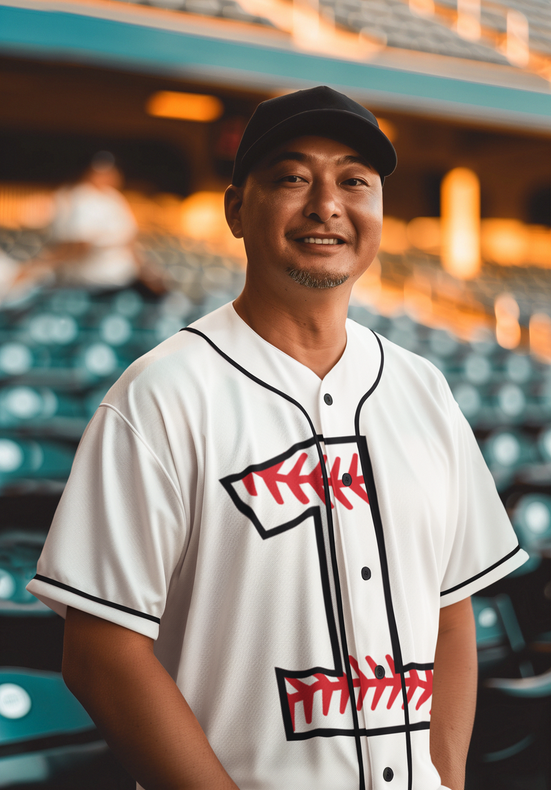 ⚾ Pro Baseball Number “1” – Stitched Edge | DTF Transfer FT1175