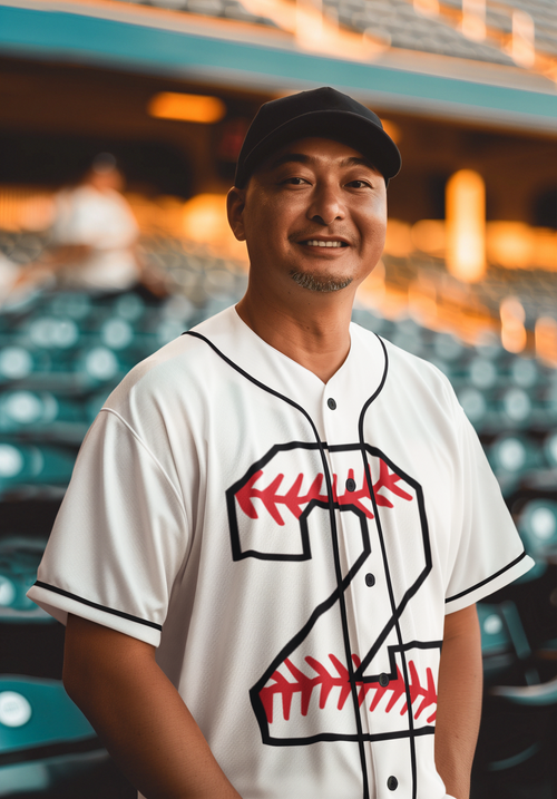 ⚾ Pro Baseball Number “2” – Stitched Edge | DTF Transfer FT1176
