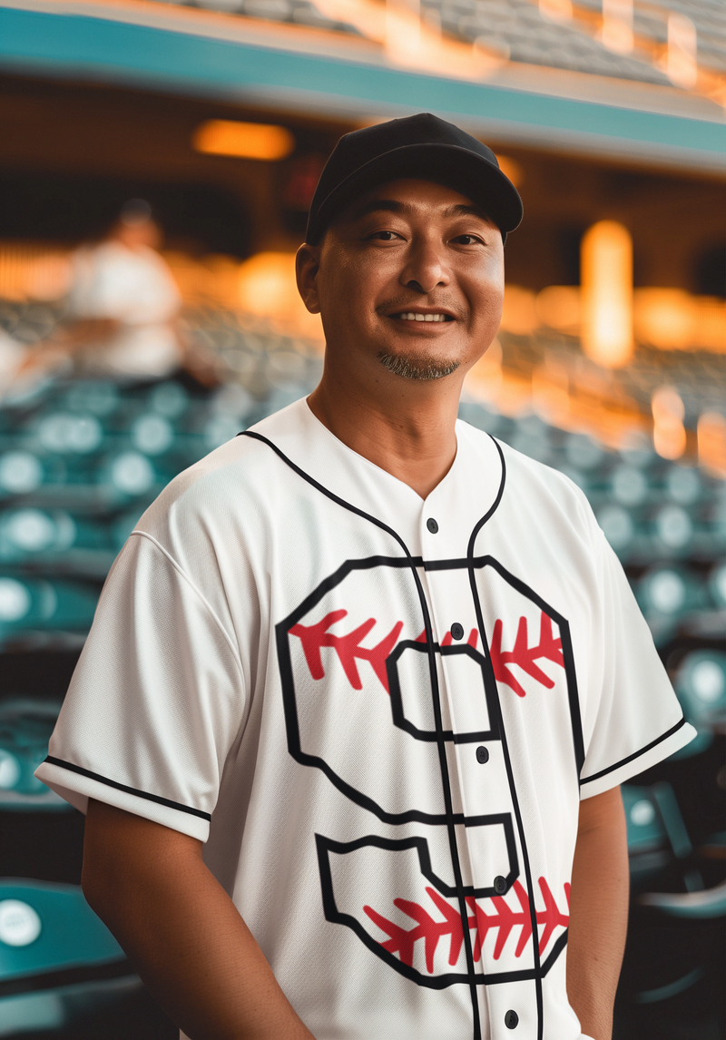 ⚾ Pro Baseball Number “9” – Stitched Edge | DTF Transfer FT1183