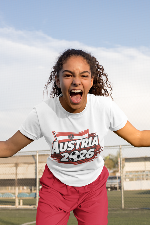 ⚽🔥 Austria 2026 – Soccer Fan Style  DTF Transfer FT1187