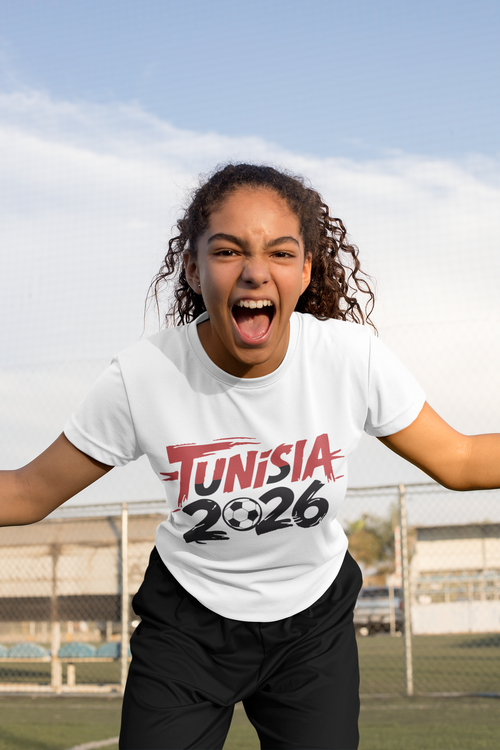 ⚽ Tunisia 2026 – Minimal Soccer Design DTF Transfer FT1203