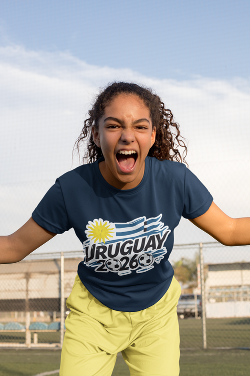 ⚽🇺🇾 Uruguay 2026 – Soccer-Inspired Graphic Design DTF Transfer FT1204