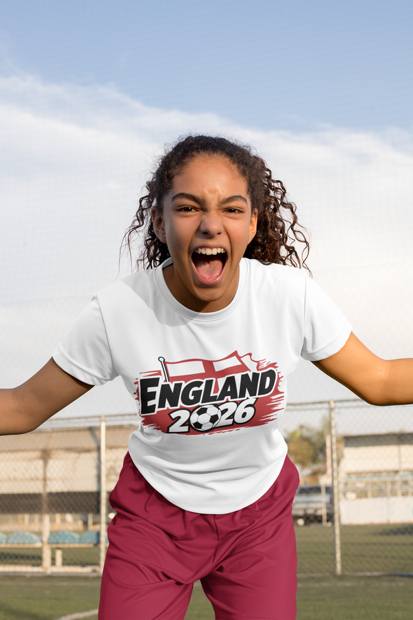 ⚽🔥 England 2026 – Soccer Fan Style  DTF Transfer FT1196