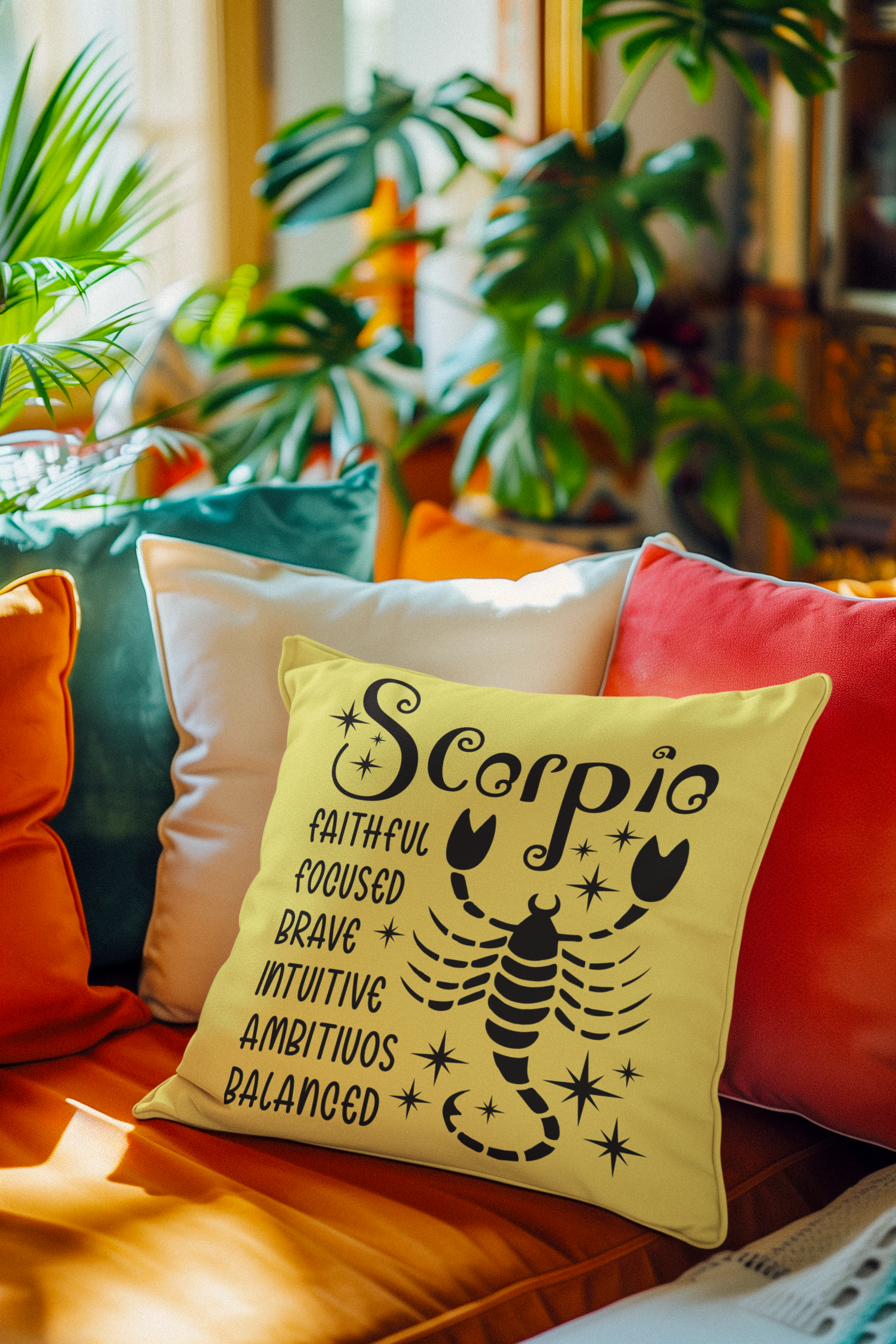 ♏🦂 Scorpio Zodiac – Intense Power DTF Transfer FT891