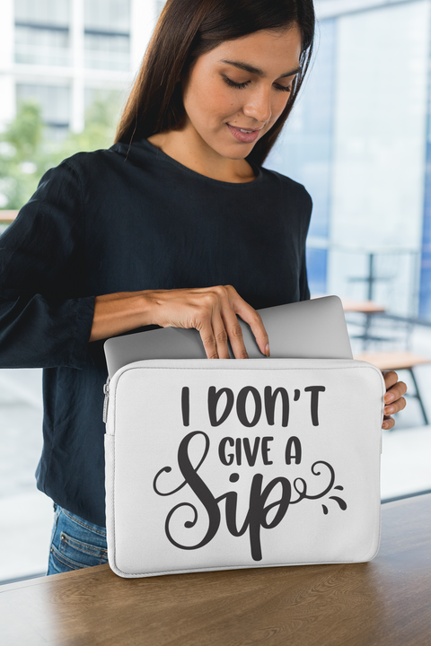 ✨🖤 I Don’t Give a Sip – Minimal Attitude Quote | DTF Transfer FT948