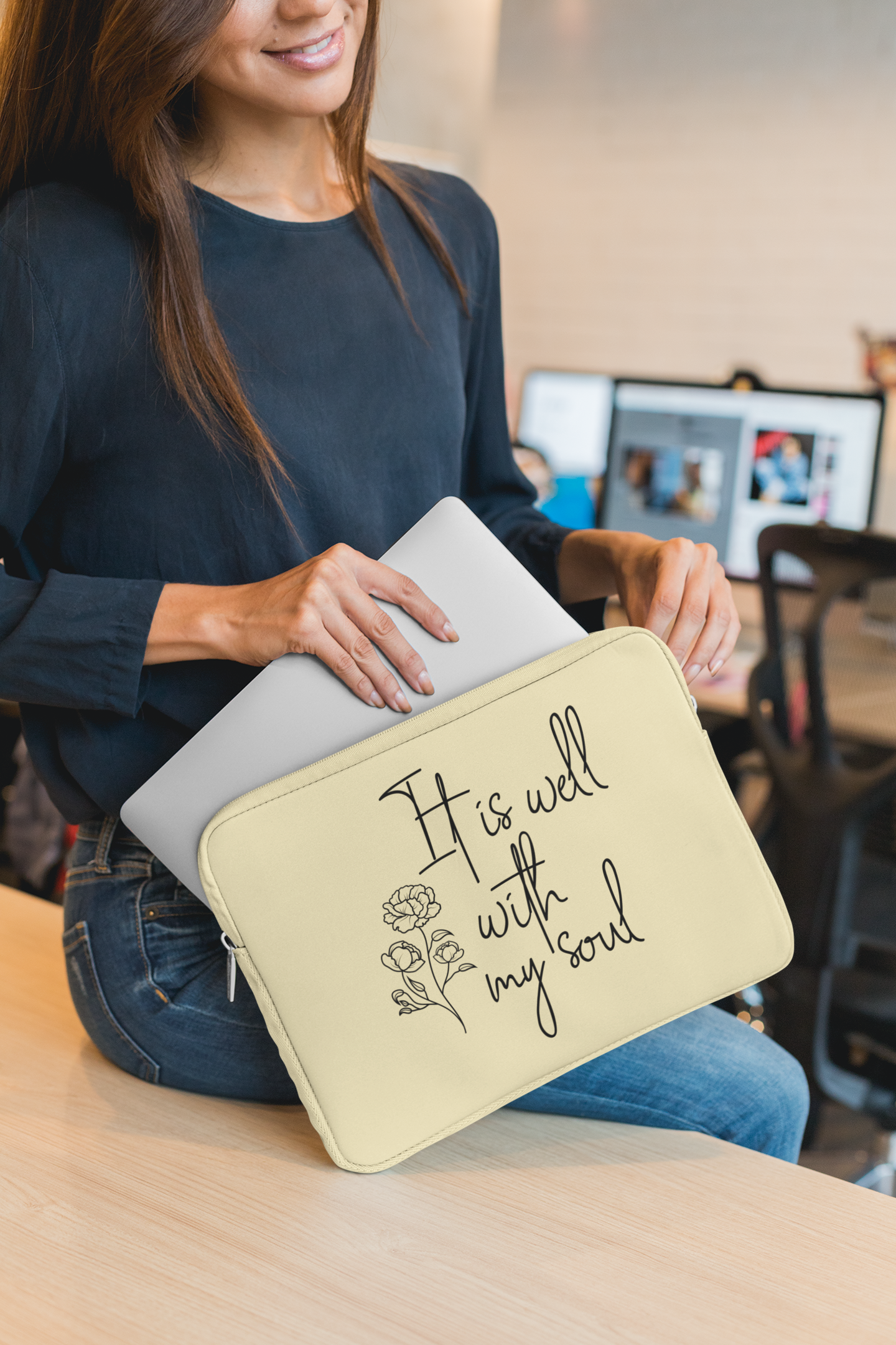 🌸✨ It Is Well With My Soul – Floral Serenity DTF Transfer FT913