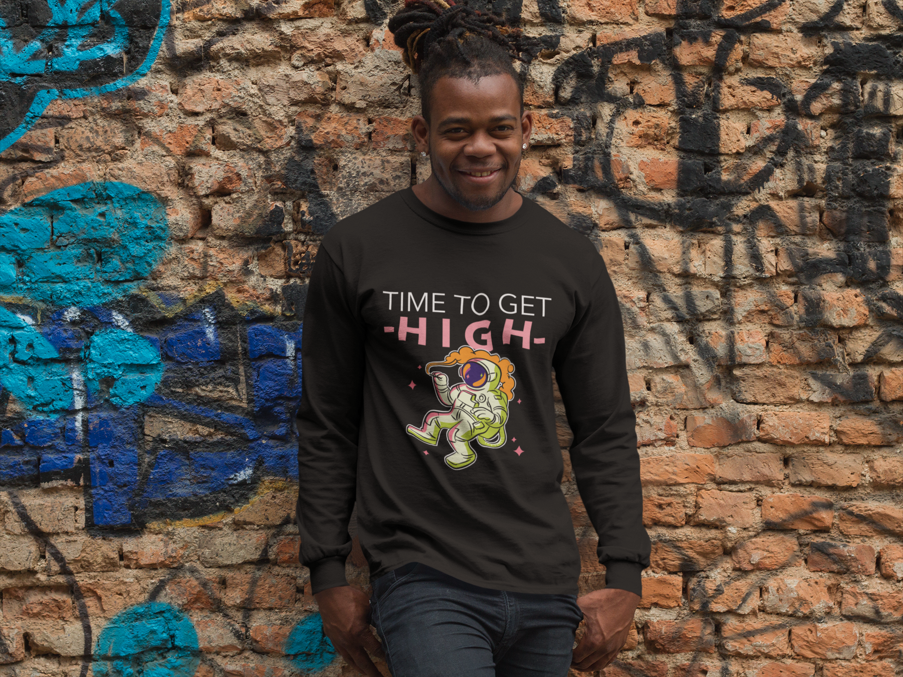 🚀 Time to Get HIGH – Astronaut DTF Transfer FT835