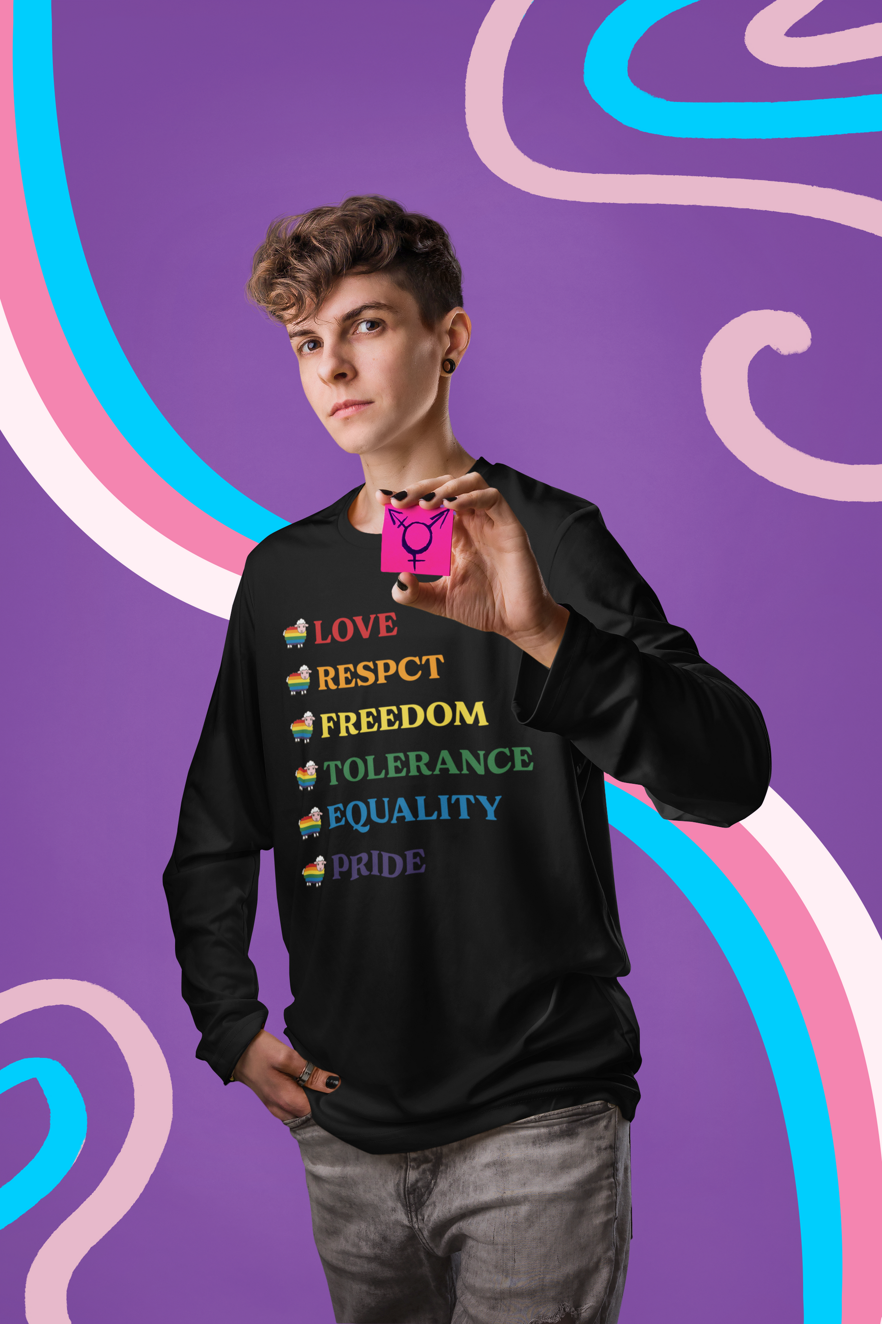 🌈✨ Love • Respect • Freedom • Pride DTF Transfer FT189