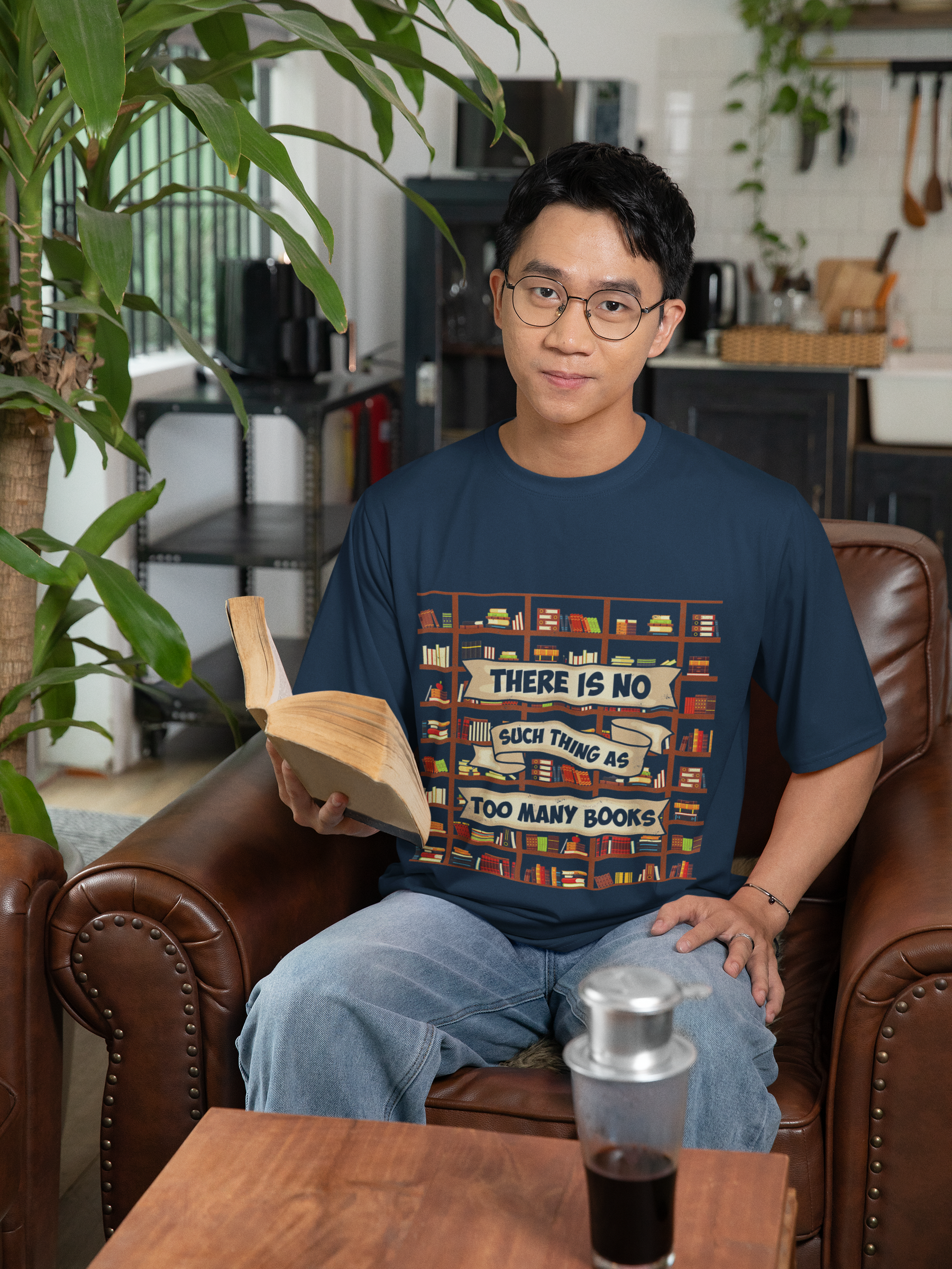 📚✨ There Is No Such Thing As Too Many Books | Book Lover DTF Transfer FT742