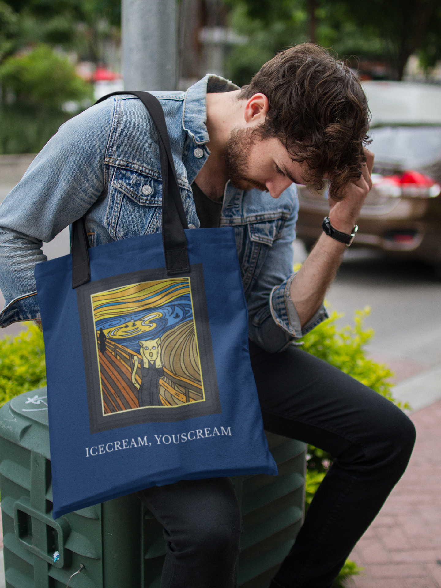 🐾"Icecream, You Scream" Cat Scream Design DTF Transfer FT425