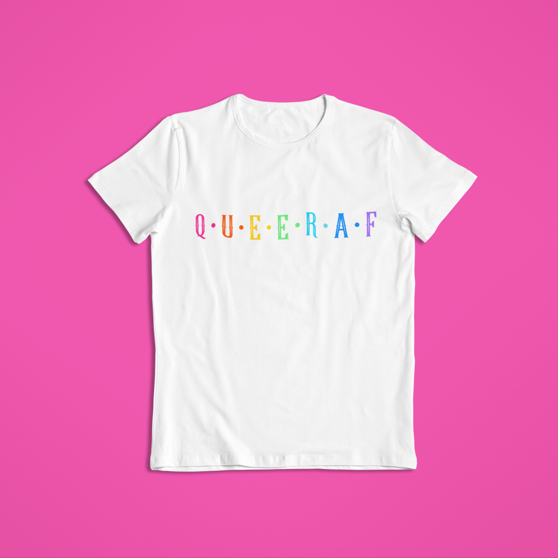 🏳️🌈✨ Q•U•E•E•R•A•F | Pride Typography DTF Transfer FT841