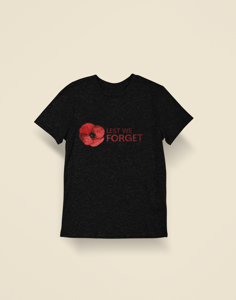 🌹 Lest We Forget | Watercolor Poppy Memorial Edition Design DTF Transfer FT992