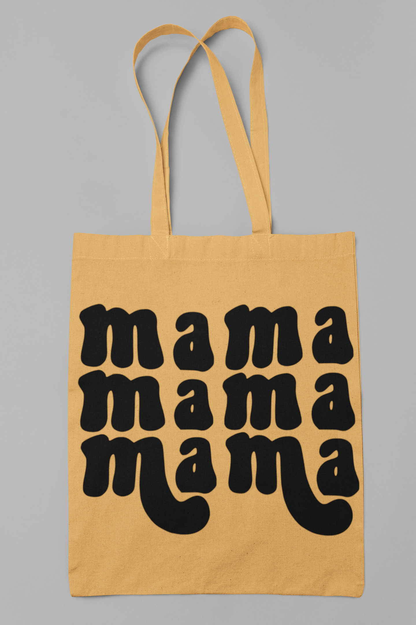 🔠 Mama Pattern – Black Bold Typography DTF Transfer FT878