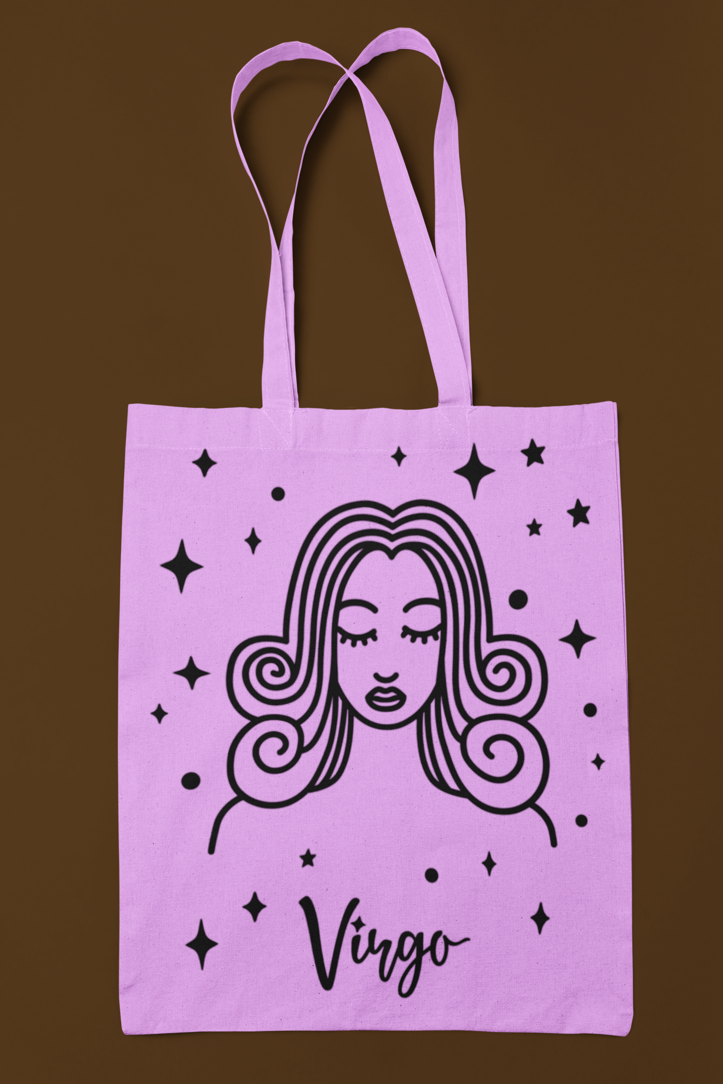 ♍🌾 Virgo Zodiac – Precision Soul Black DTF Transfer FT906