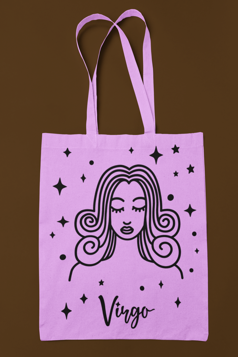 ♍🌾 Virgo Zodiac – Precision Soul Black DTF Transfer FT906