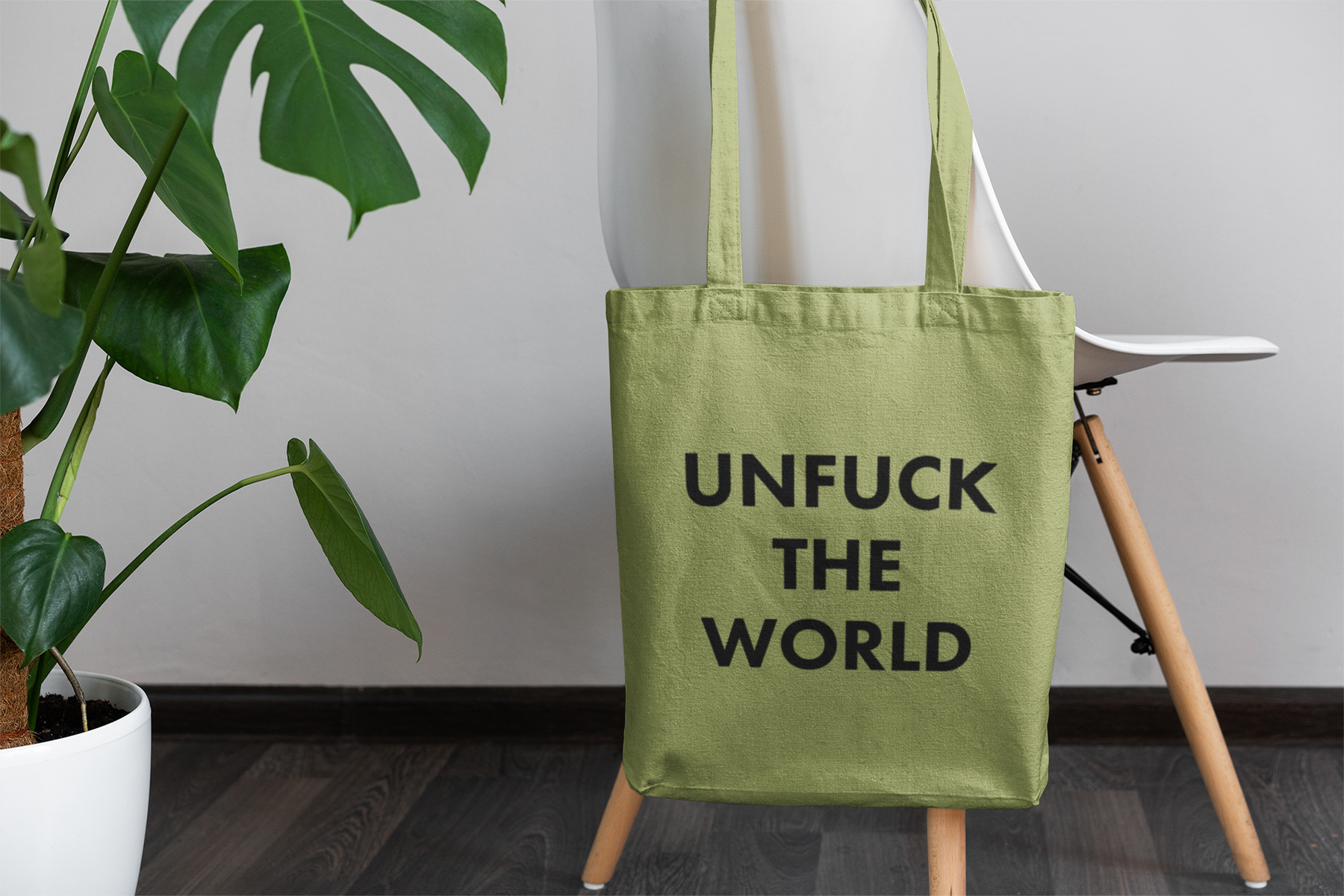 🖤⚡ UNFUCK THE WORLD – Bold Statement Black Font DTF Transfer FT610