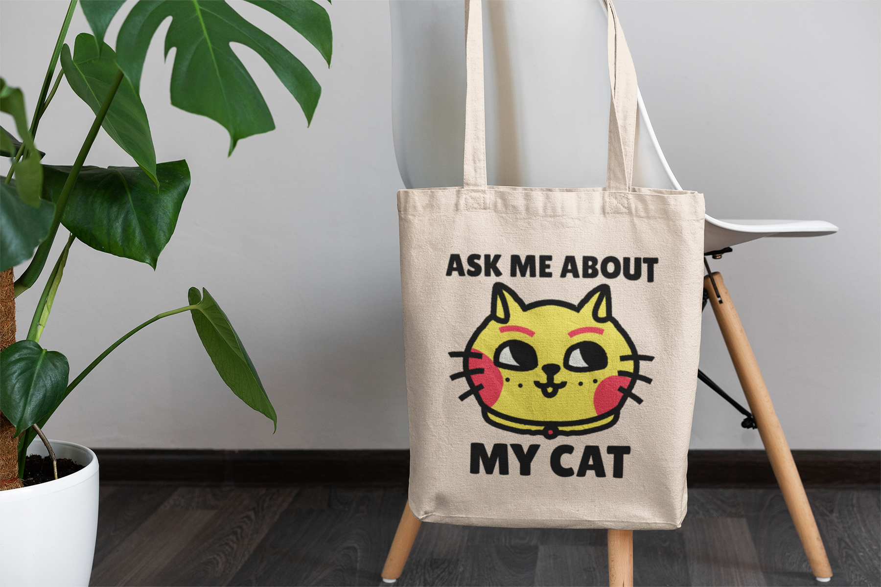 😼 Playful Cat Face | Cute Character DTF Transfer FT861