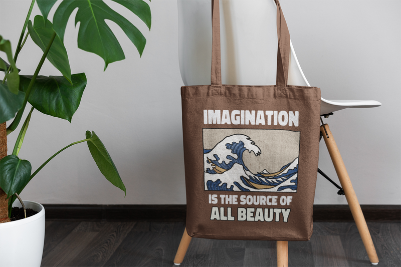 🌊 Imagination Is the Source of All Beauty | Artistic Wave DTF Transfer FT653