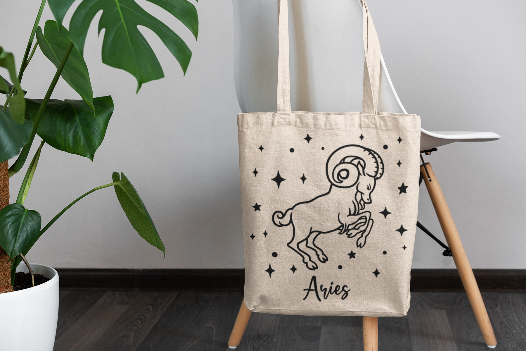 ♈🔥 Aries Zodiac – Unstoppable Fire Black DTF Transfer FT912